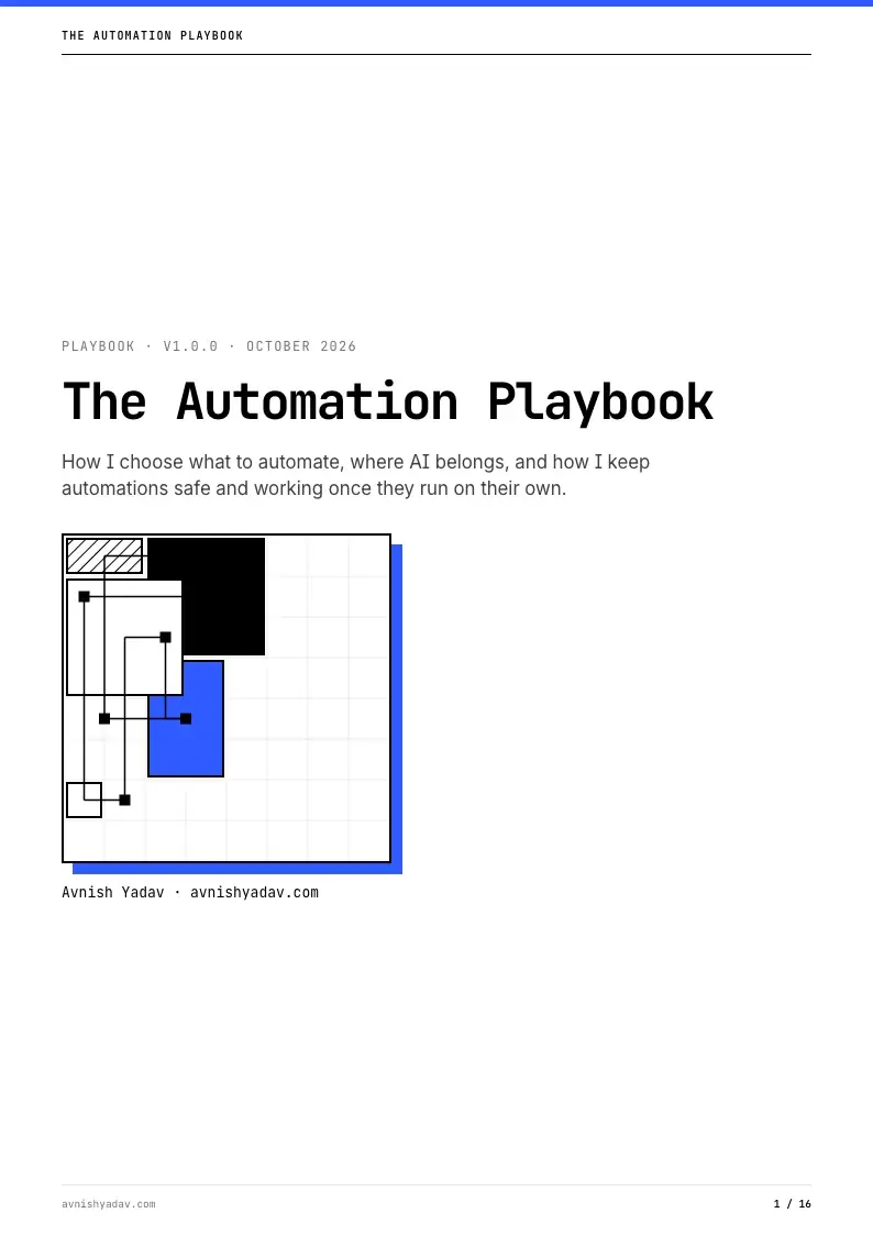 The cover of The Automation Playbook.