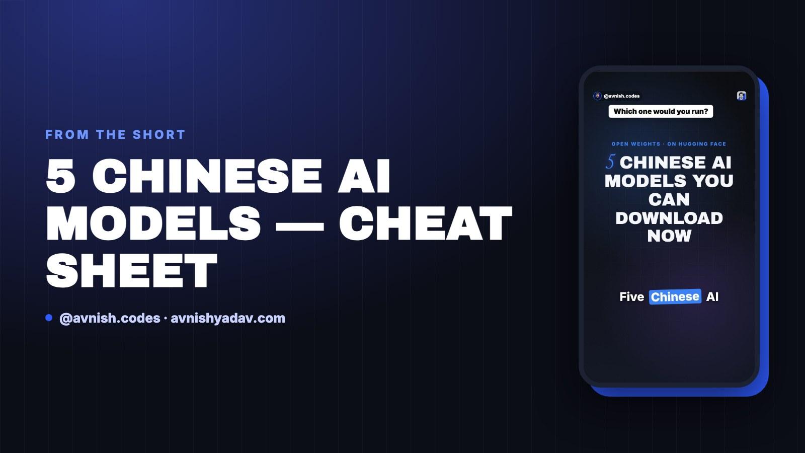 5 Chinese AI Models You Can Download Right Now (Open Weights)