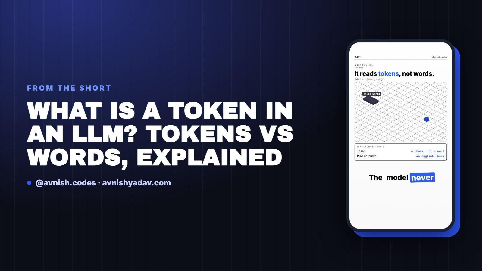 What Is a Token in an LLM? Tokens vs Words, Explained